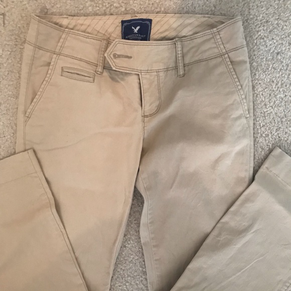 khaki jeans women's american eagle